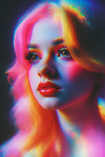 Chromatic Thermal Mirage style reference image — soft-focus airbrush grain