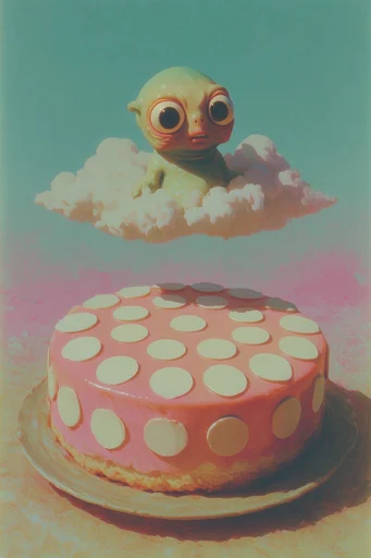 Sun-Drenched Retro Surrealism style reference image — nostalgic Americana