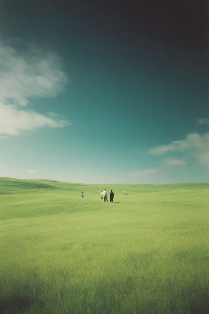 Cinematic Minimalist Liminality style AI image example 2