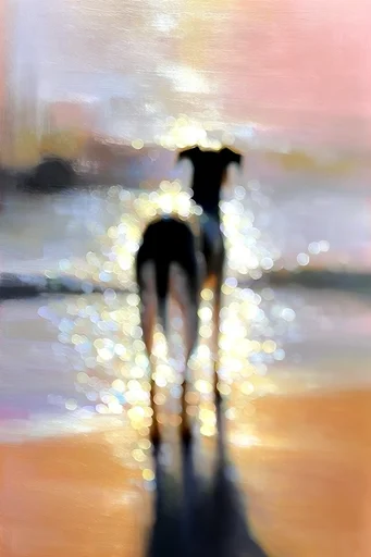 Luminous Ethereal Impressionism style reference image — pastel and charcoal palette