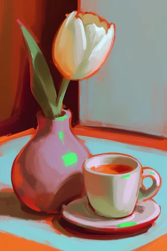 Hyper-Vivid Surreal Expressionism style reference image — expressive digital portraiture
