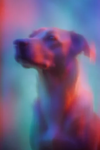 Ethereal Prismatic Blur style reference image — analog film grain