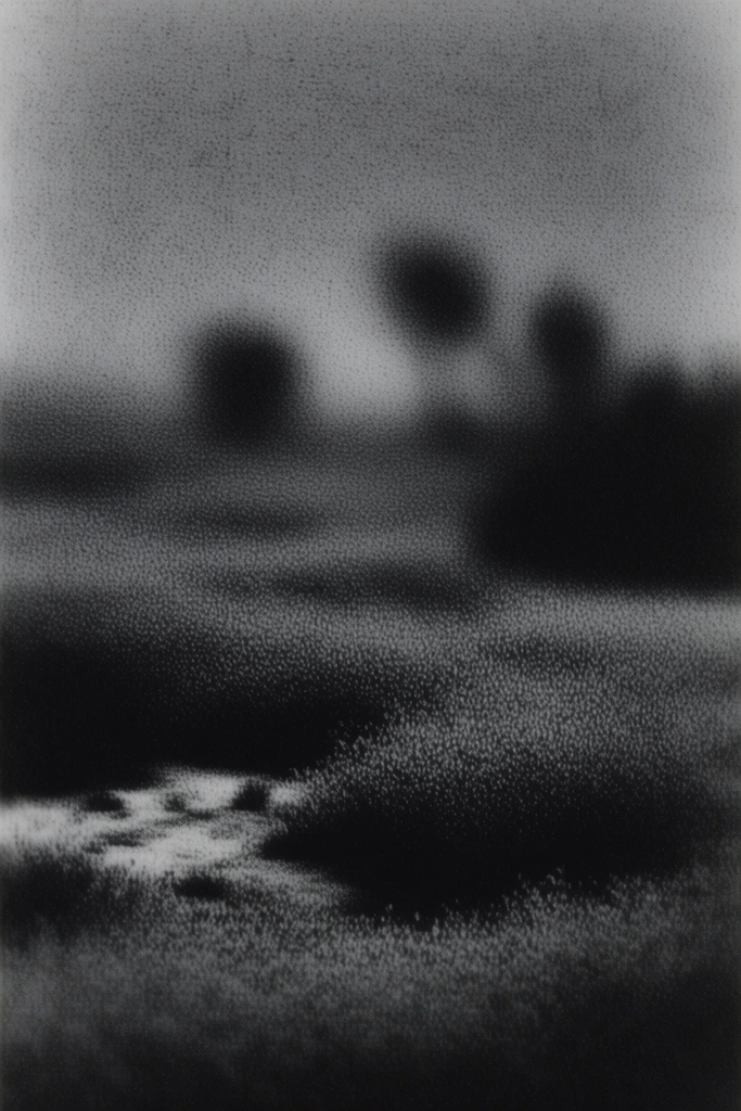 Stippled Noir Grain style AI image example 2
