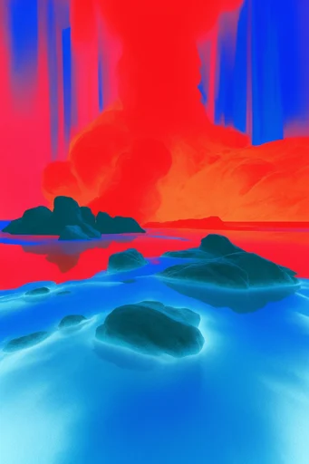 Neon Biomorphic Surrealism style reference image — biomorphic surrealism