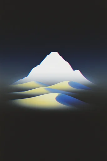 Chromatic Minimalist Abstraction style reference image — minimalist 3D abstraction