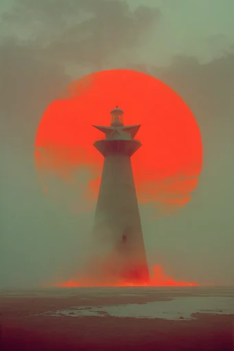 Minimalist Solar Surrealism style reference image — cinematic lighting