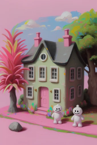 Maximalist Neon Pop-Surrealism style reference image — vibrant street art elements
