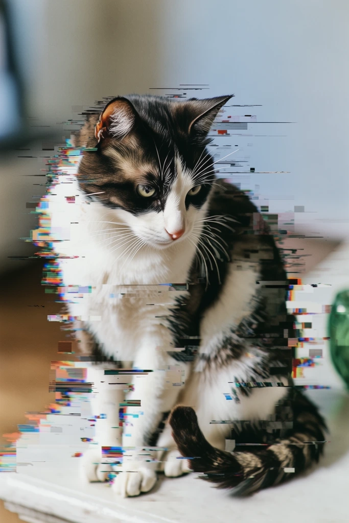 Fragmented Digital Realism style AI image example 3