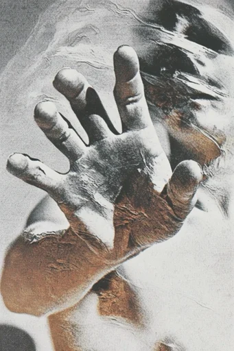 Gritty Analog Noir style reference image — xerox photocopy texture