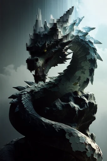 Algorithmic Digital Decay style reference image — digital erosion