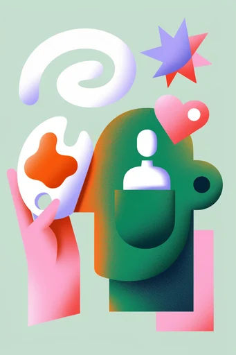 Graphic Surrealist Collage moodboard — generate AI images in this style