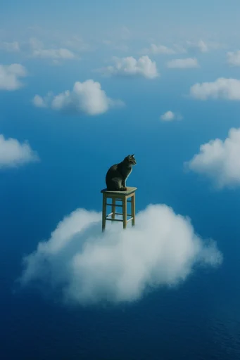 Surreal Celestial Dreamscapes style reference image — ethereal clouds