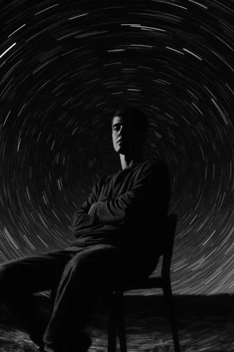 Monochrome Algorithmic Void moodboard — generate AI images in this style