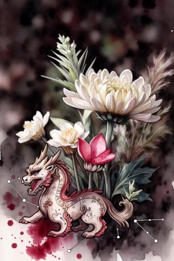 Crimson Ink Macabre style reference image — skeletal motifs