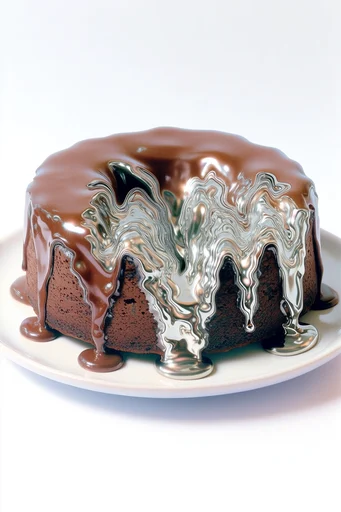 Glossy Surreal Fluidity style reference image — hyper-realistic texture
