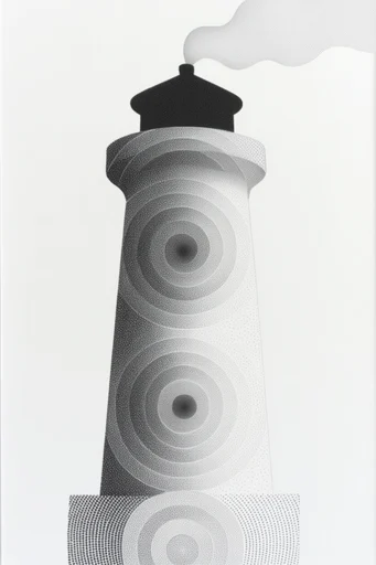 Graphic Halftone Brutalism style reference image — minimalist graphic design