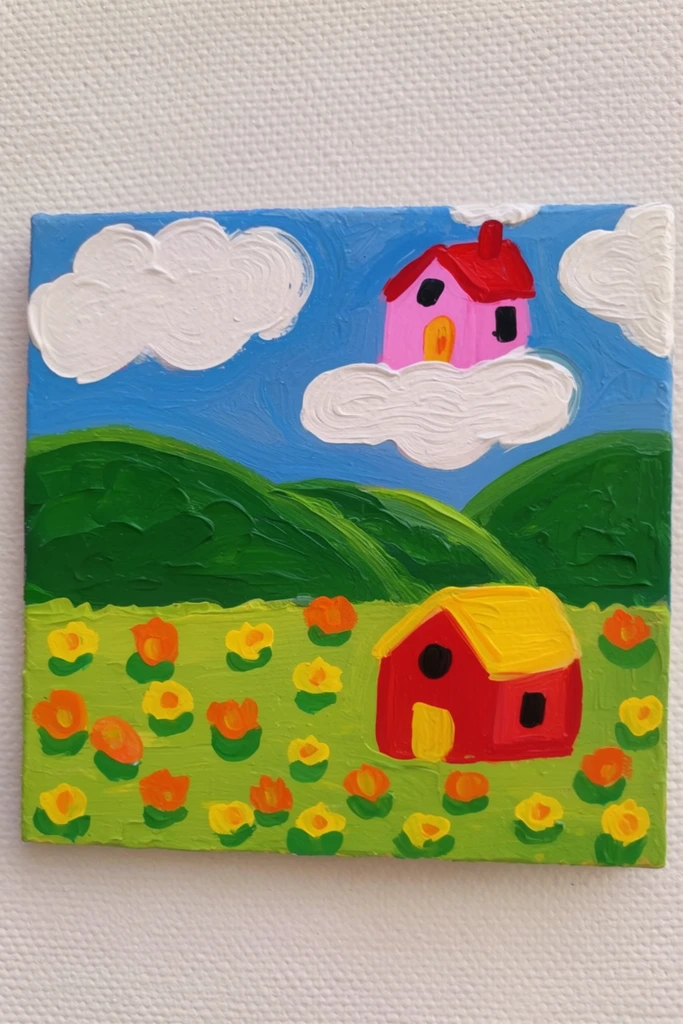 Vibrant Naive Whimsy style AI image example 2