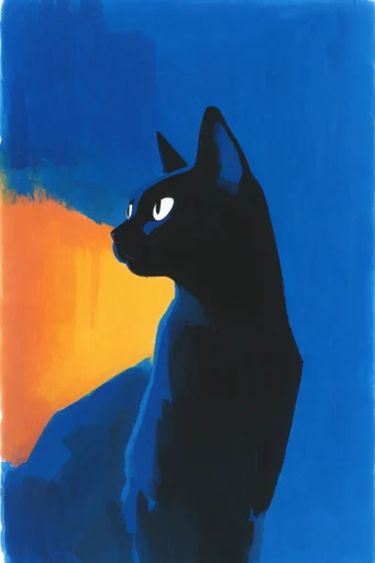 Luminous Fauvist Nocturnes style reference image — high-contrast chiaroscuro