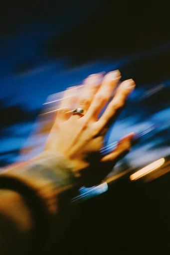 Spectral Kinetic Motion style reference image — analog film grain