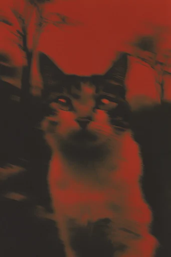 Spectral Thermal Noir style reference image — vertical light smear