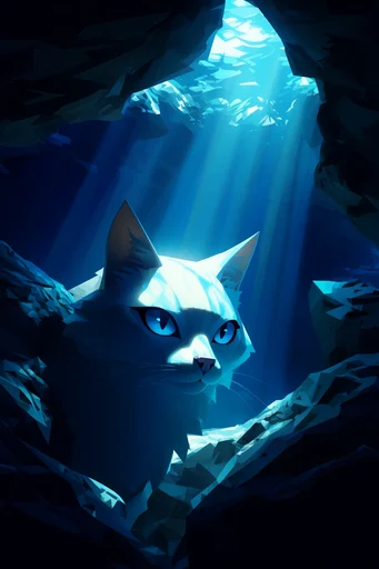 Luminous Abyssal Fantasy style reference image — mystical god rays