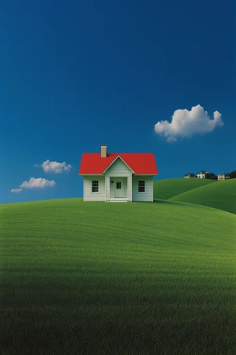 Surreal Liminal Pastoral style AI image example 4