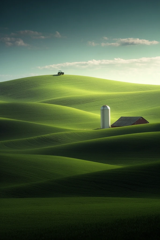 Velvet Minimalist Landscapes style AI image example 2
