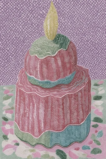 Intricate Organic Tapestry style reference image — muted earth and pastel tones