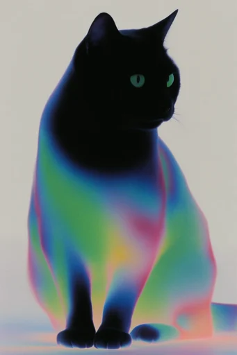 Ethereal Thermal Aura style reference image — neon airbrush halo