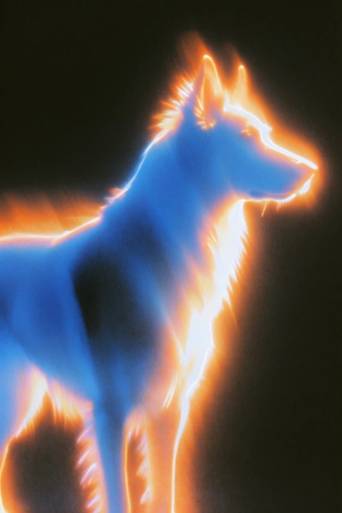 Spectral Neon Luminescence style AI image example 3