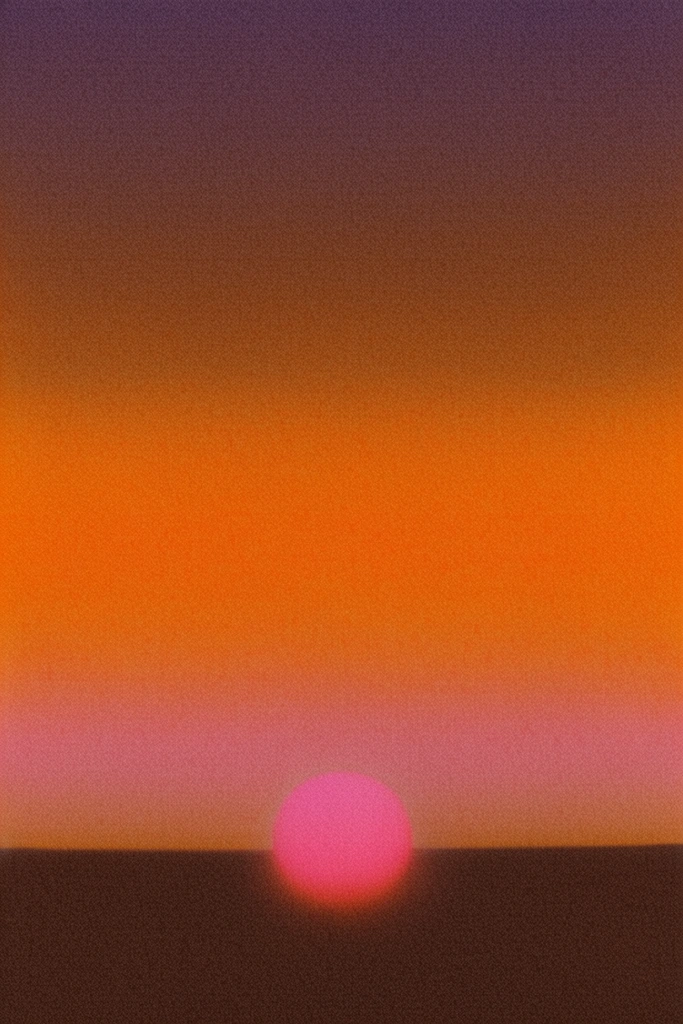 Neon Risograph Noir style AI image example 2