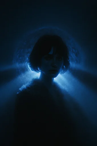 Bioluminescent Abyssal Resonance style reference image — ethereal atmospheric glow