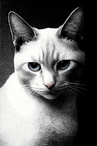 Textured Monochrome Noir style reference image — high-contrast monochrome