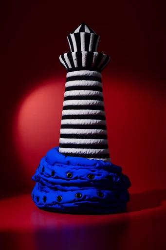 Graphic Crimson Couture style reference image — sculptural silhouettes