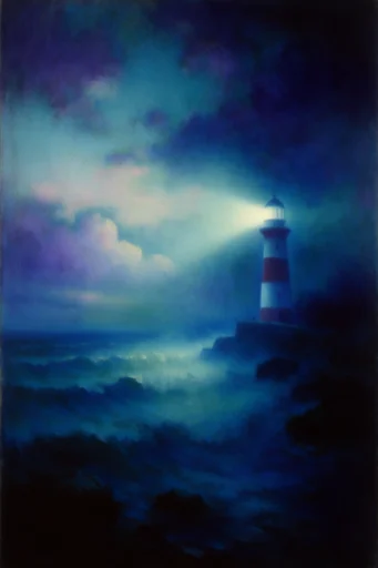 Luminous Nocturnal Impressionism style reference image — textured brushwork