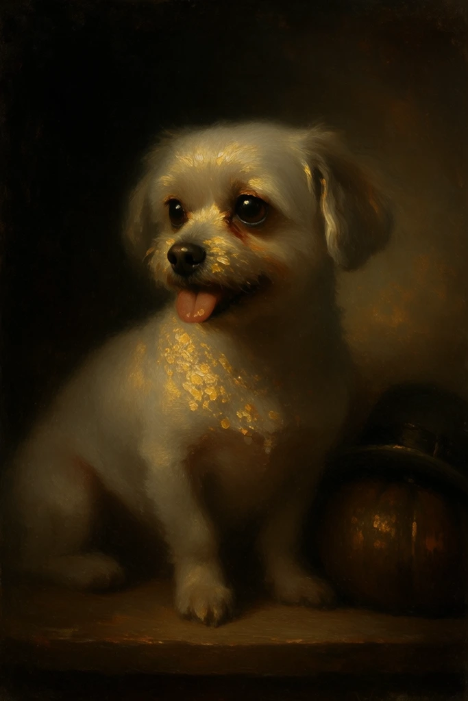 Luminous Chiaroscuro Etherealism style AI image example 3