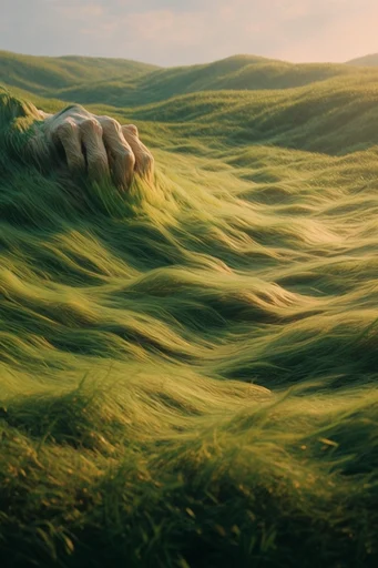 Lush Verdant Solitude style reference image — organic earth tones