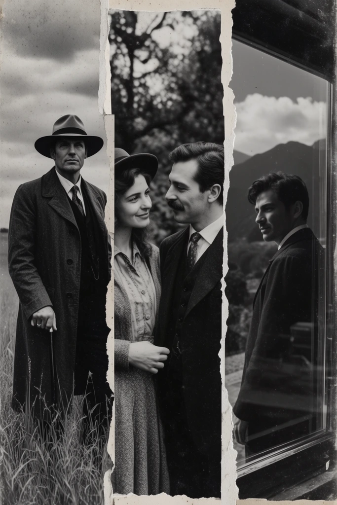 Distressed Analog Noir style AI image example 2