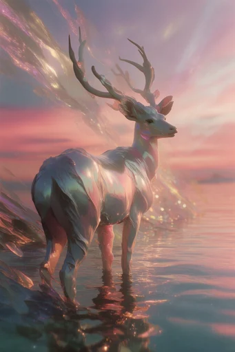 Luminous Ethereal Fluidity style reference image — chiaroscuro lighting