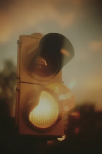 Nostalgic Analog Dreamscape style reference image — golden hour glow