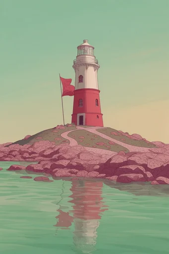 Serene Pastel Surrealism style reference image — symmetrical composition