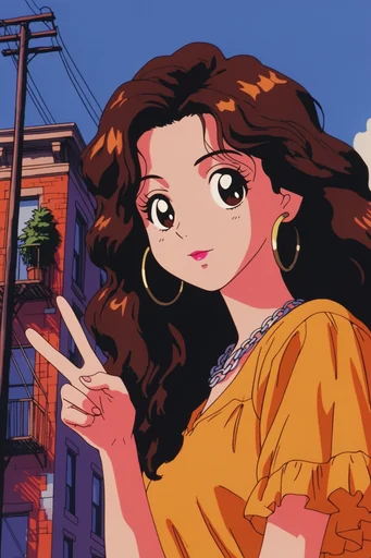 Retro Pop Anime style reference image — 90s anime style