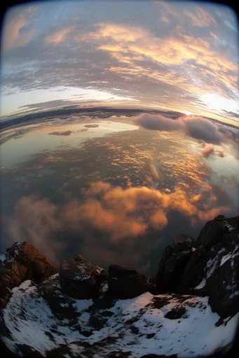 Distorted Urban Grunge style reference image — fisheye lens