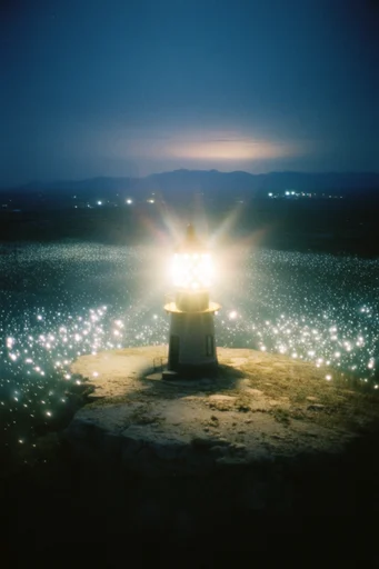 Ethereal Nocturnal Luminescence style reference image — surreal nocturnal atmosphere