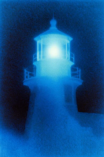 Luminous Cyan Nocturne style reference image — low-key chiaroscuro