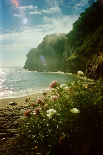 Nostalgic Analog Wilderness style reference image — natural lens flare