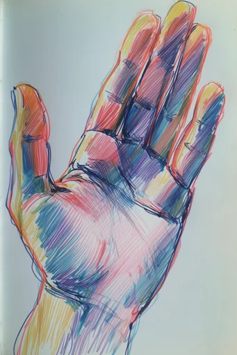 Expressive Hand-Drawn Sketchbook style reference image — hand-drawn linework