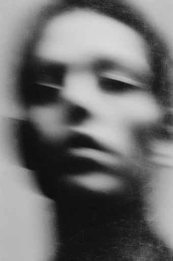 Kinetic Noir Abstraction style reference image — motion blur streaks