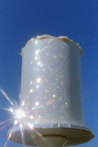 Prismatic Rhinestone Surrealism style reference image — hyper-glossy surrealism