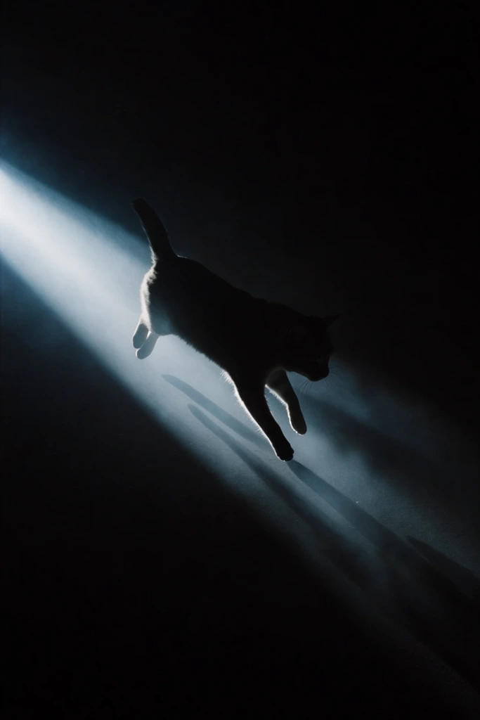 Cinematic Volumetric Noir style AI image example 3
